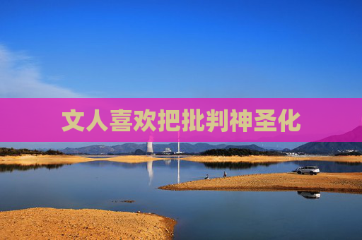 文人喜欢把批判神圣化