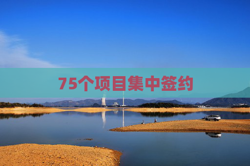 75个项目集中签约