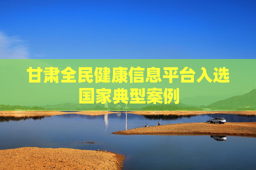 甘肃全民健康信息平台入选国家典型案例