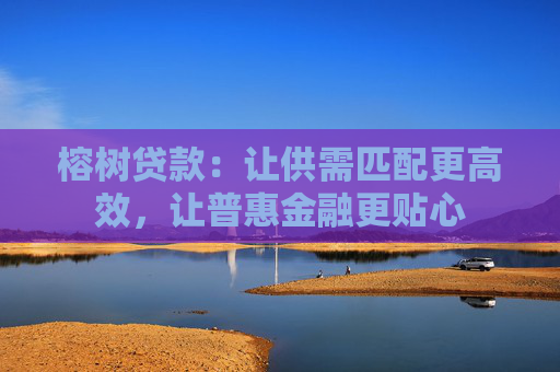 榕树贷款：让供需匹配更高效，让普惠金融更贴心