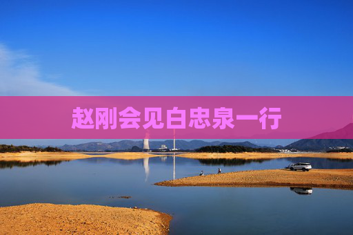 赵刚会见白忠泉一行