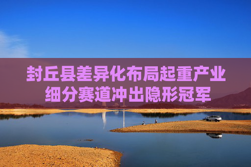 封丘县差异化布局起重产业 细分赛道冲出隐形冠军