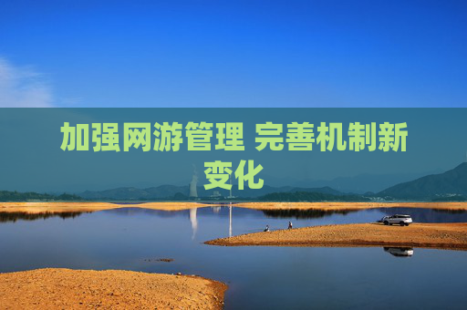 加强网游管理 完善机制新变化
