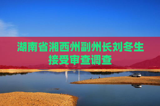 湖南省湘西州副州长刘冬生接受审查调查