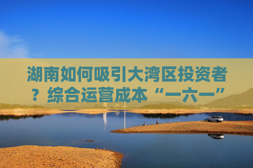 湖南如何吸引大湾区投资者？综合运营成本“一六一”优势明显
