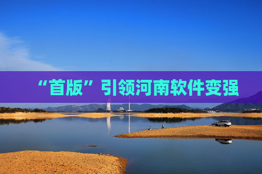 “首版”引领河南软件变强