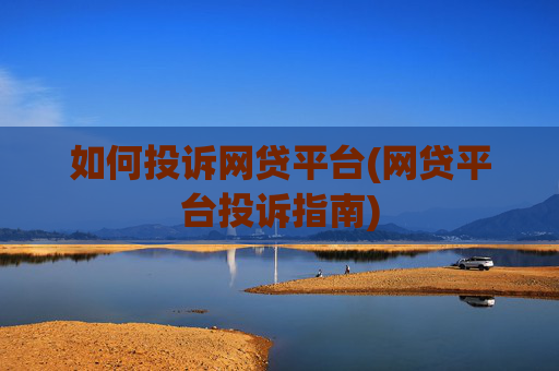 如何投诉网贷平台(网贷平台投诉指南)