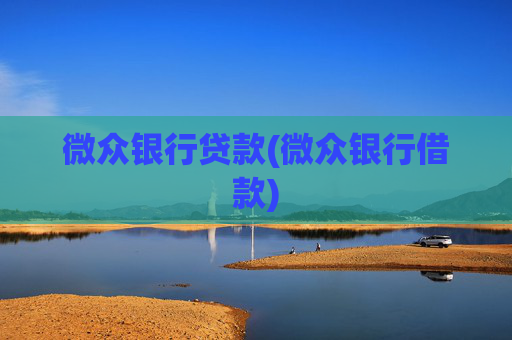 微众银行贷款(微众银行借款)
