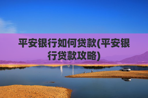 平安银行如何贷款(平安银行贷款攻略)