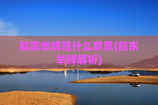 股票举牌是什么意思(股东举牌解析)