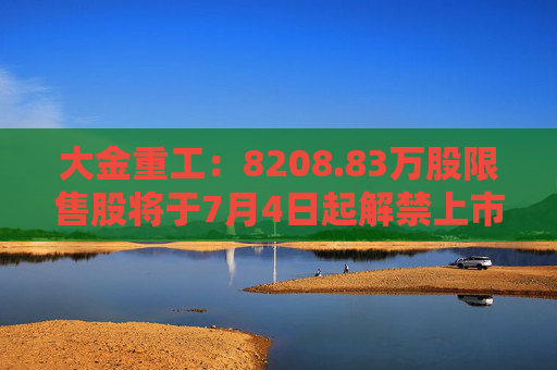 大金重工：8208.83万股限售股将于7月4日起解禁上市