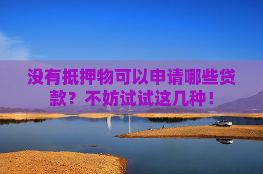 没有抵押物可以申请哪些贷款？不妨试试这几种！