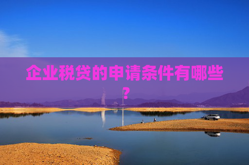 企业税贷的申请条件有哪些？