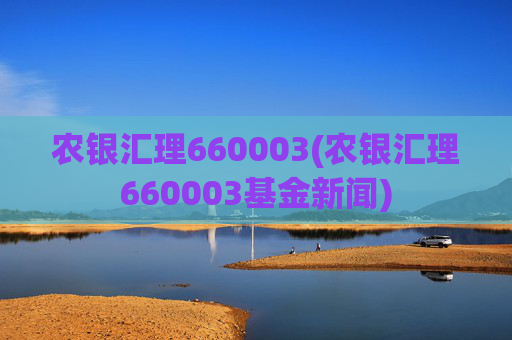 农银汇理660003(农银汇理660003基金新闻)