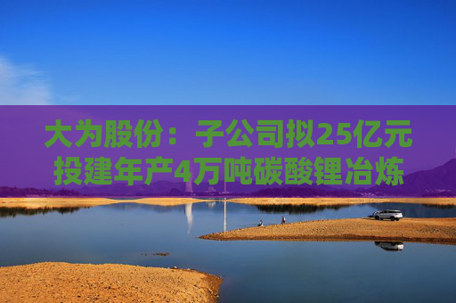 大为股份：子公司拟25亿元投建年产4万吨碳酸锂冶炼加工项目