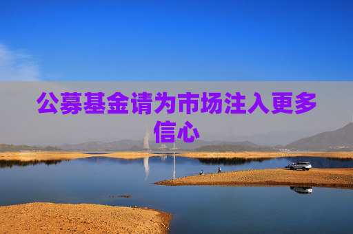 公募基金请为市场注入更多信心