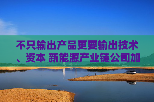 不只输出产品更要输出技术、资本 新能源产业链公司加速“出海”