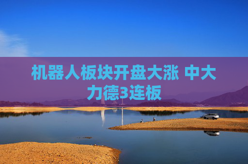 机器人板块开盘大涨 中大力德3连板
