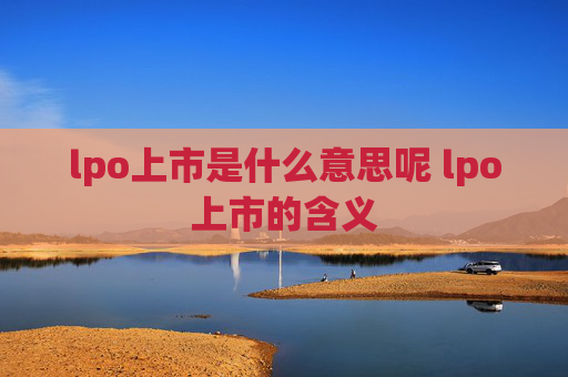 lpo上市是什么意思呢 lpo上市的含义