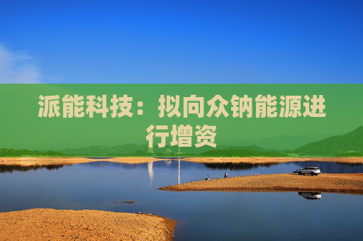 派能科技：拟向众钠能源进行增资