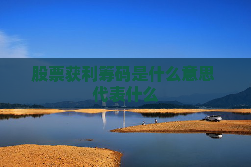 股票获利筹码是什么意思 代表什么
