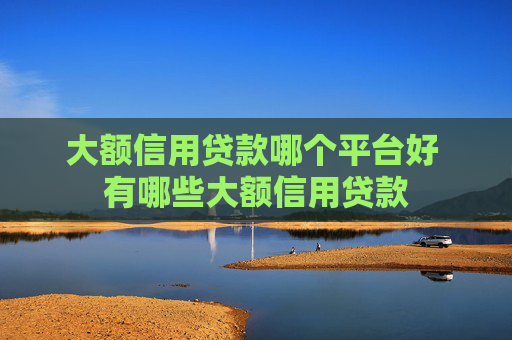 大额信用贷款哪个平台好 有哪些大额信用贷款