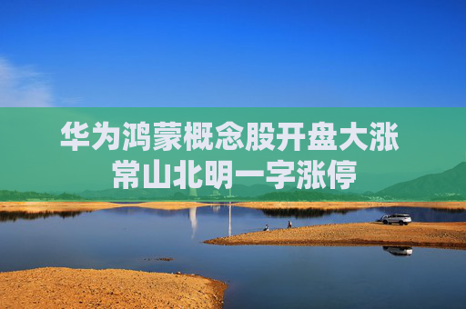 华为鸿蒙概念股开盘大涨 常山北明一字涨停