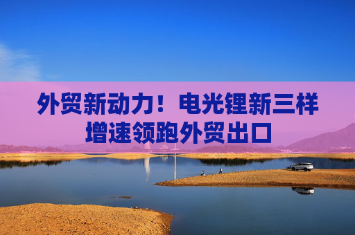 外贸新动力！电光锂新三样增速领跑外贸出口