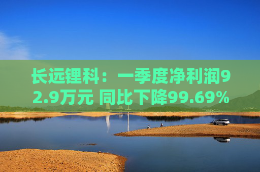 长远锂科：一季度净利润92.9万元 同比下降99.69%