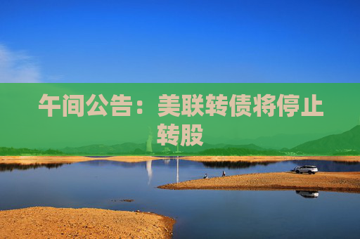 午间公告：美联转债将停止转股