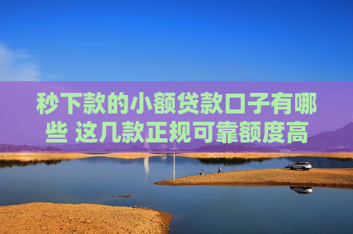 秒下款的小额贷款口子有哪些 这几款正规可靠额度高