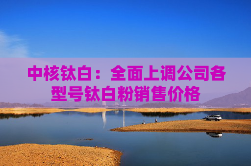 中核钛白：全面上调公司各型号钛白粉销售价格