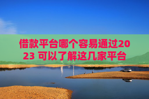 借款平台哪个容易通过2023 可以了解这几家平台