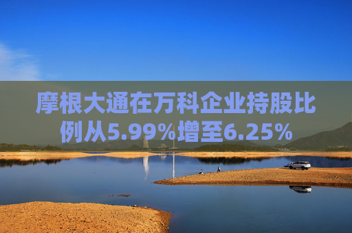 摩根大通在万科企业持股比例从5.99%增至6.25%