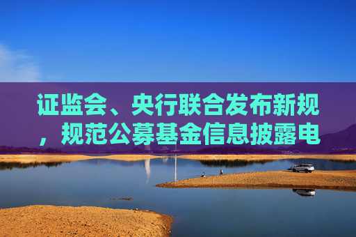 证监会、央行联合发布新规，规范公募基金信息披露电子化