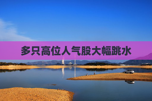 多只高位人气股大幅跳水