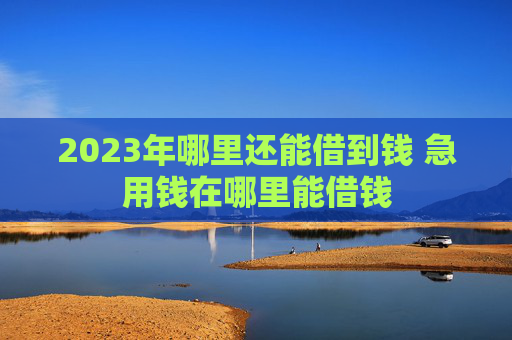 2023年哪里还能借到钱 急用钱在哪里能借钱