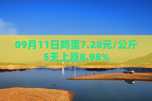 09月11日鸡蛋7.28元/公斤5天上涨8.98%