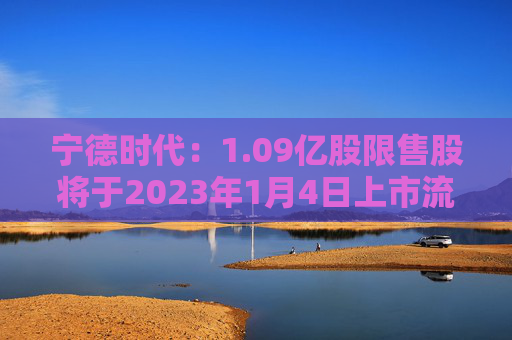 宁德时代：1.09亿股限售股将于2023年1月4日上市流通