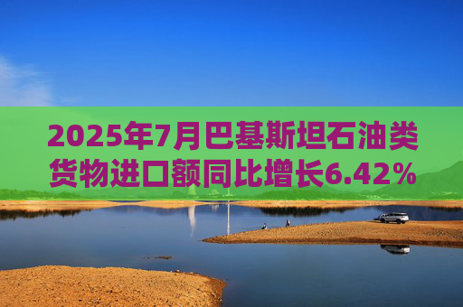 2025年7月巴基斯坦石油类货物进口额同比增长6.42%，达13.4亿美元