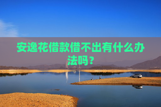 安逸花借款借不出有什么办法吗？