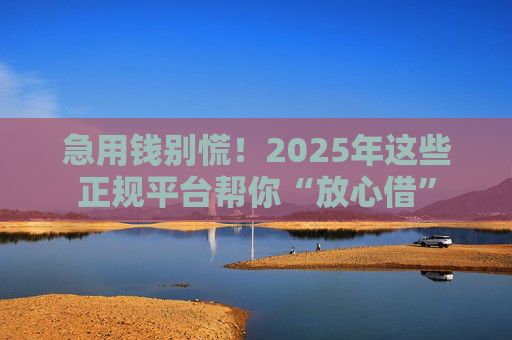 急用钱别慌！2025年这些正规平台帮你“放心借”