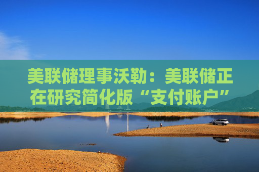 美联储理事沃勒：美联储正在研究简化版“支付账户”