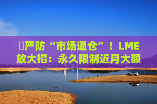 ‌严防“市场逼仓”！LME放大招：永久限制近月大额持仓