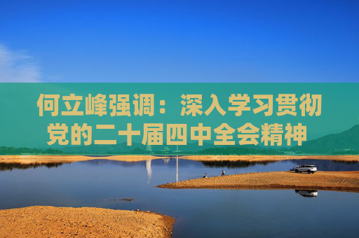 何立峰强调:深入学习贯彻党的二十届四中全会精神 推动金融高质量发展 加快建设金融强国