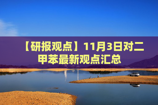 【研报观点】11月3日对二甲苯最新观点汇总