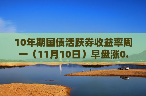 10年期国债活跃券收益率周一（11月10日）早盘涨0.65BP至1.8125%，10年期国开债活跃券收益率涨0.25BP至1.88%