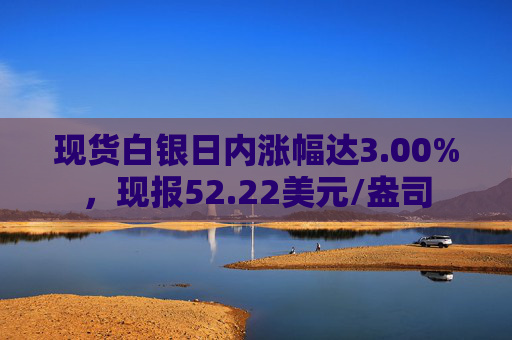现货白银日内涨幅达3.00%，现报52.22美元/盎司