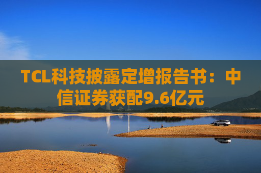 TCL科技披露定增报告书：中信证券获配9.6亿元