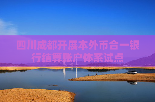 四川成都开展本外币合一银行结算账户体系试点